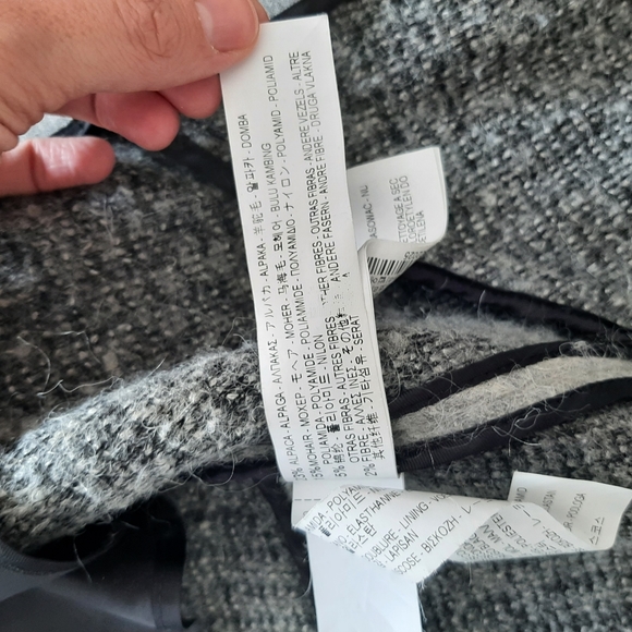 ZARA Grey Oversized Coat | Small | Wool/ Alpaca/ Mohair blend - Picture 11 of 12